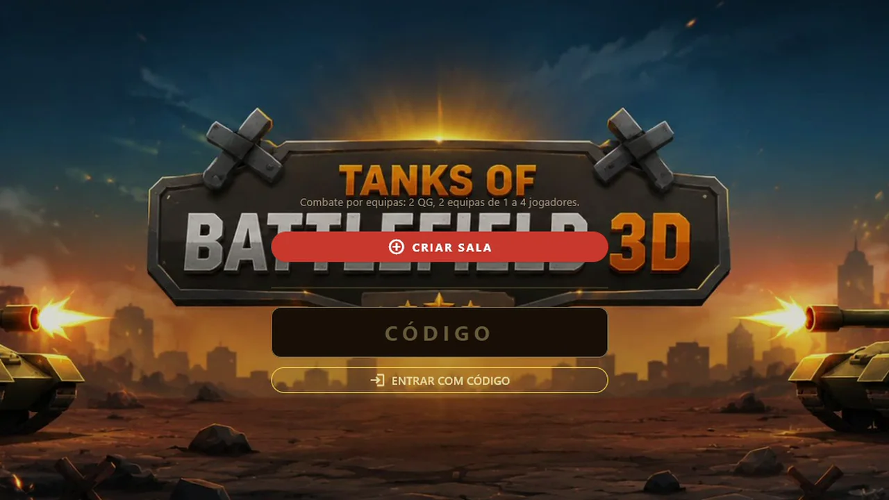 Sala de PvP com código de convite